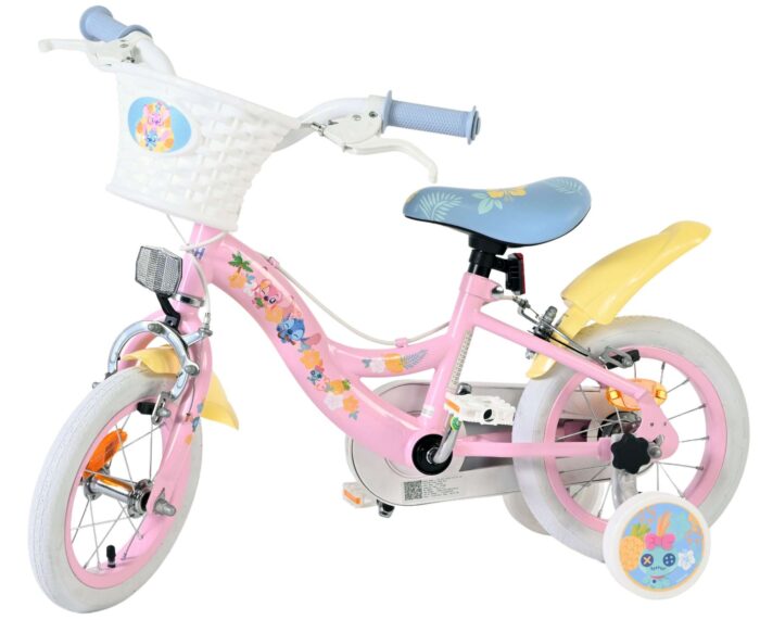 Disney Stitch Kinderfiets - Meisjes - 12 inch - Twee handremmen - Roze - Afbeelding 8