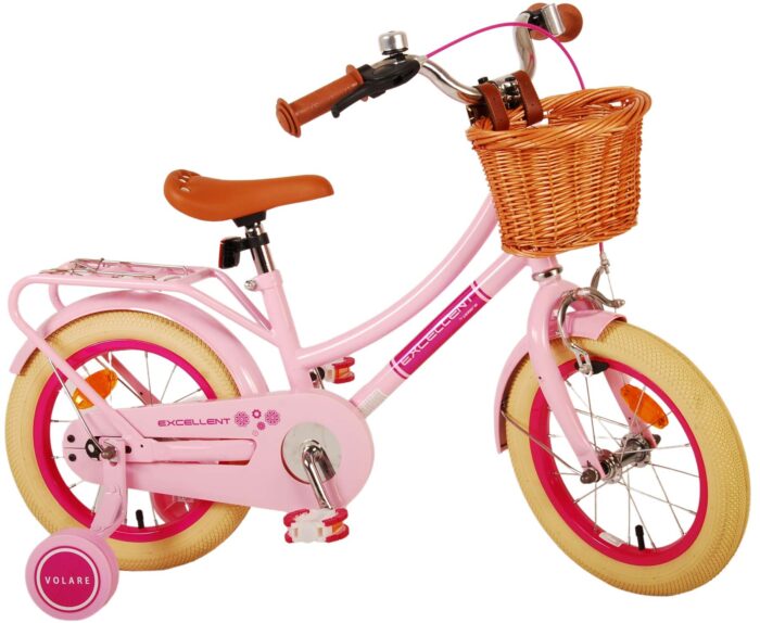 Volare Excellent Kinderfiets - Meisjes - 14 inch - Roze - Afbeelding 2