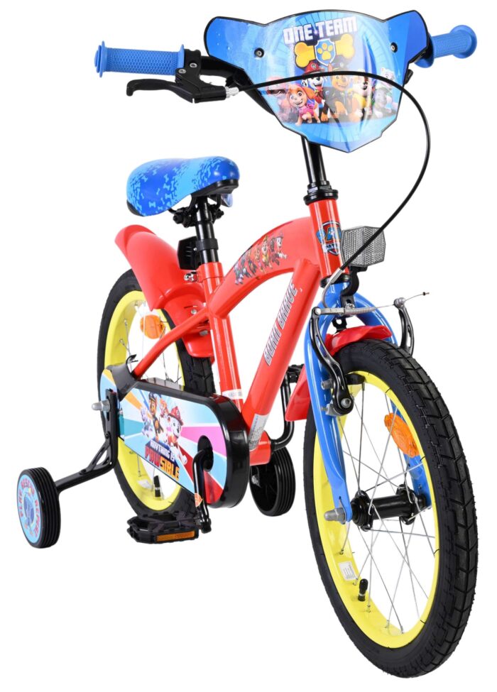 Paw Patrol Kinderfiets - Jongens - 16 inch - Rood Blauw - Afbeelding 5