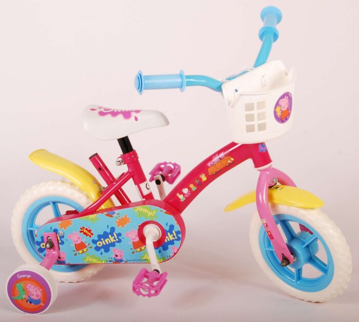 Peppa Pig Kinderfiets - Meisjes - 10 inch - Roze/Blauw - Doortrapper - Afbeelding 13