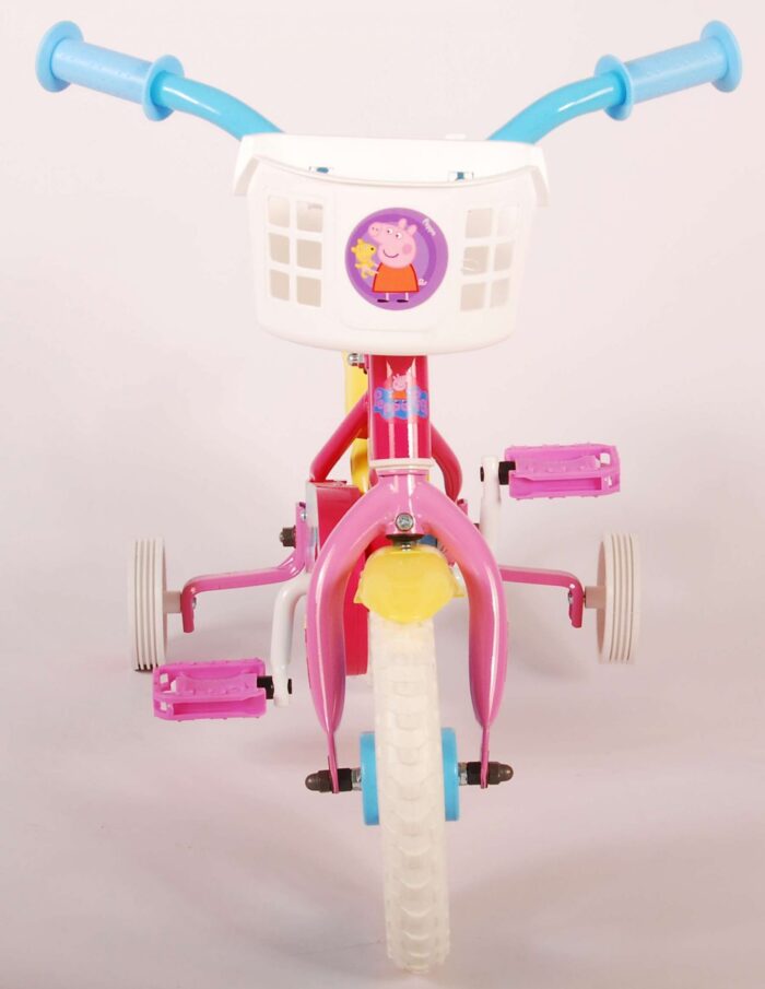 Peppa Pig Kinderfiets - Meisjes - 10 inch - Roze/Blauw - Doortrapper - Afbeelding 5