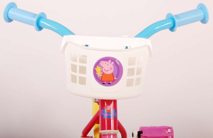 Peppa Pig Kinderfiets - Meisjes - 10 inch - Roze/Blauw - Doortrapper - Afbeelding 2