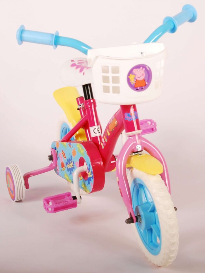 Peppa Pig Kinderfiets - Meisjes - 10 inch - Roze/Blauw - Doortrapper - Afbeelding 6