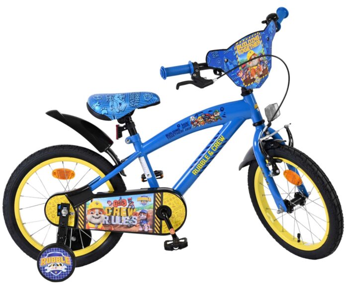 Rubble & Crew Kinderfiets - Jongens - 16 inch - Blauw - Afbeelding 2