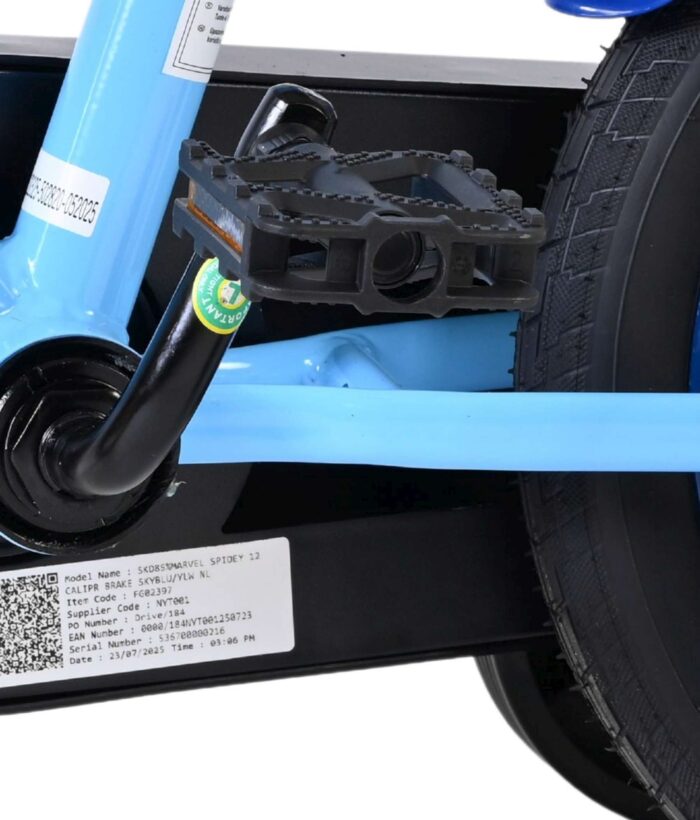 Spidey Kinderfiets - Jongens - 12 inch - Blauw - Twee handremmen - Afbeelding 9