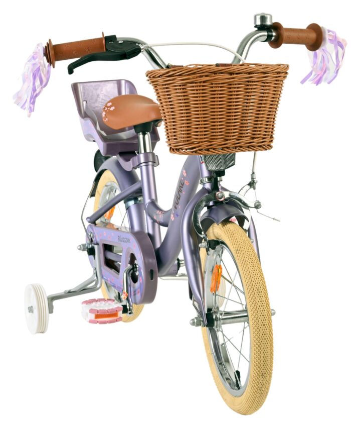 Volare Blossom Kinderfiets - Meisjes - 14 inch - Paars - Afbeelding 5