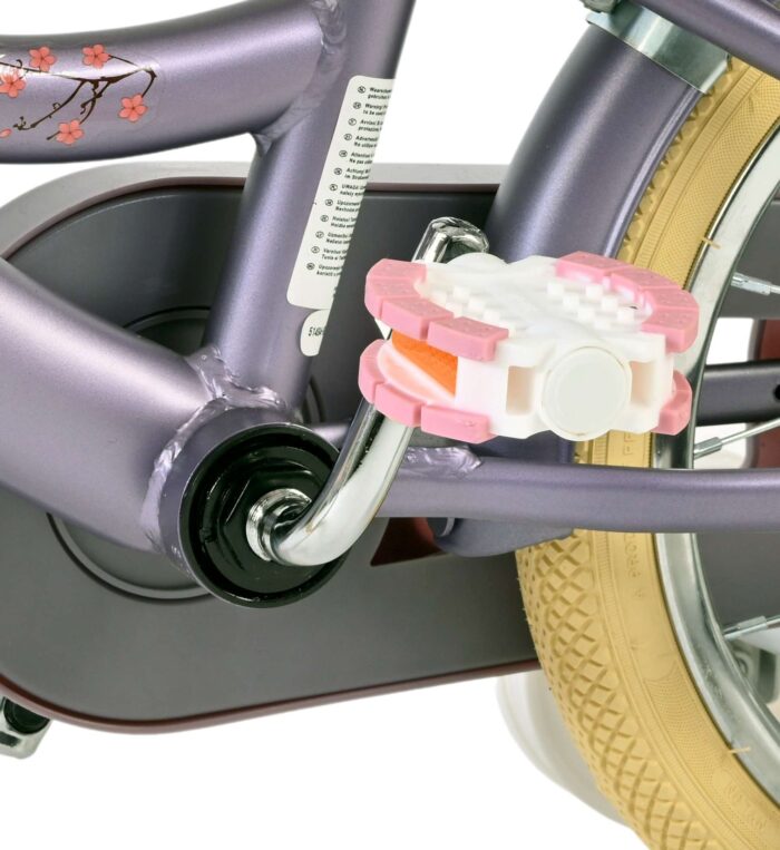 Volare Blossom Kinderfiets - Meisjes - 14 inch - Paars - Afbeelding 9