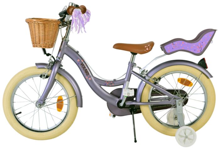 Volare Blossom Kinderfiets - Meisjes - 16 inch - Paars - Twee Handremmen - Afbeelding 5