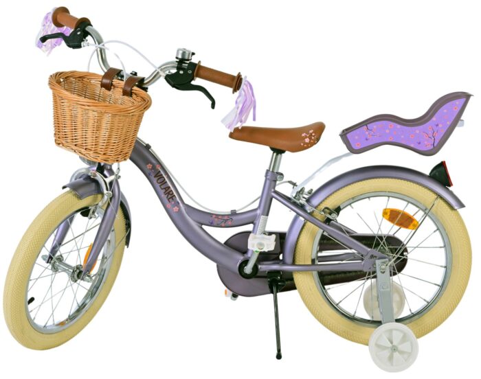 Volare Blossom Kinderfiets - Meisjes - 16 inch - Paars - Twee Handremmen - Afbeelding 4