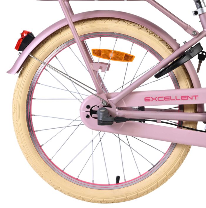 Volare Excellent Kinderfiets - Meisjes - 20 inch - Mat Roze - 3 versnellingen - Afbeelding 2