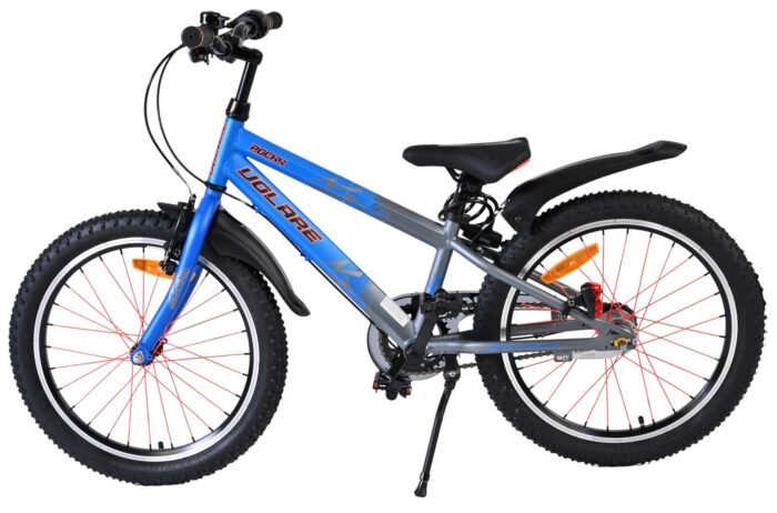 Volare Rocky Kinderfiets - 20 inch - 3 speed - Blauw/Grijs - Afbeelding 8