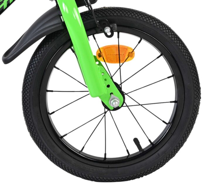 Volare Sportivo Kinderfiets - Jongens - 14 inch - Groen Zwart - Afbeelding 3