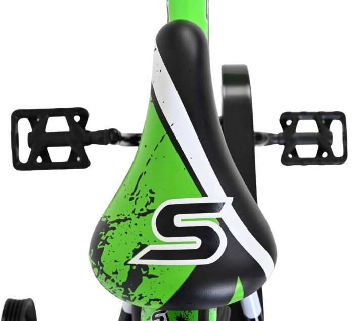 Volare Sportivo Kinderfiets - Jongens - 14 inch - Groen Zwart - Afbeelding 4