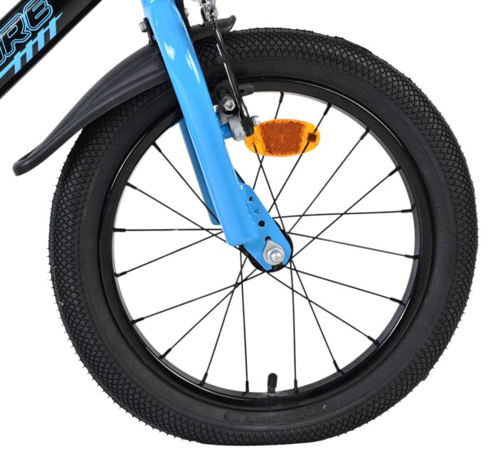 Volare Sportivo Kinderfiets - Jongens - 16 inch - Blauw Zwart - Twee Handremmen - Afbeelding 3