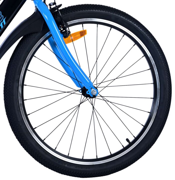 Volare Sportivo Kinderfiets - Jongens - 24 inch - Zwart Blauw - Twee Handremmen - Afbeelding 3