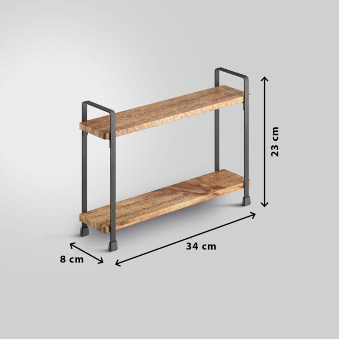 Metaltex york lava kruidenrek 2 etages 8x34x23 cm - Afbeelding 2