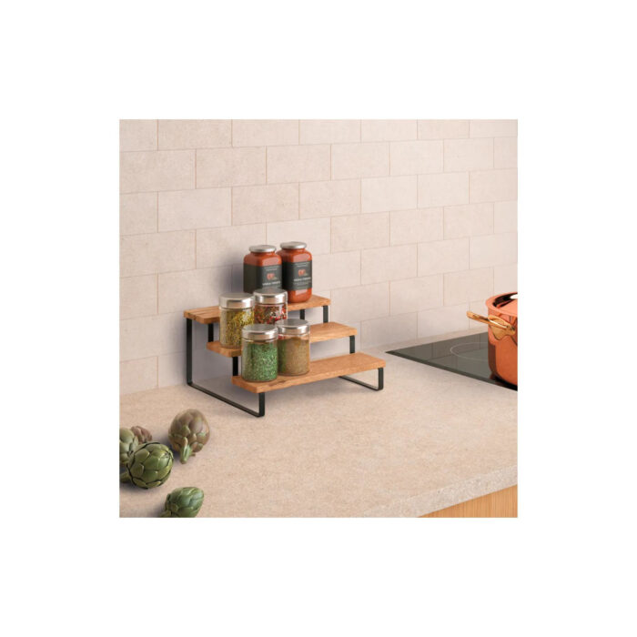 Metaltex york lava kruidenrek 3 etages 23x27x13 cm - Afbeelding 2