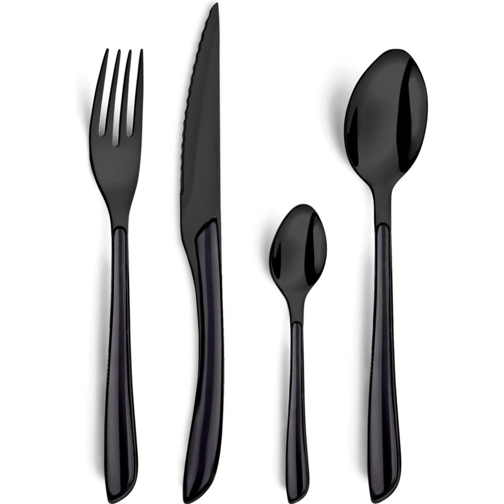 Amefa bestekset lumino 16-delig zwart