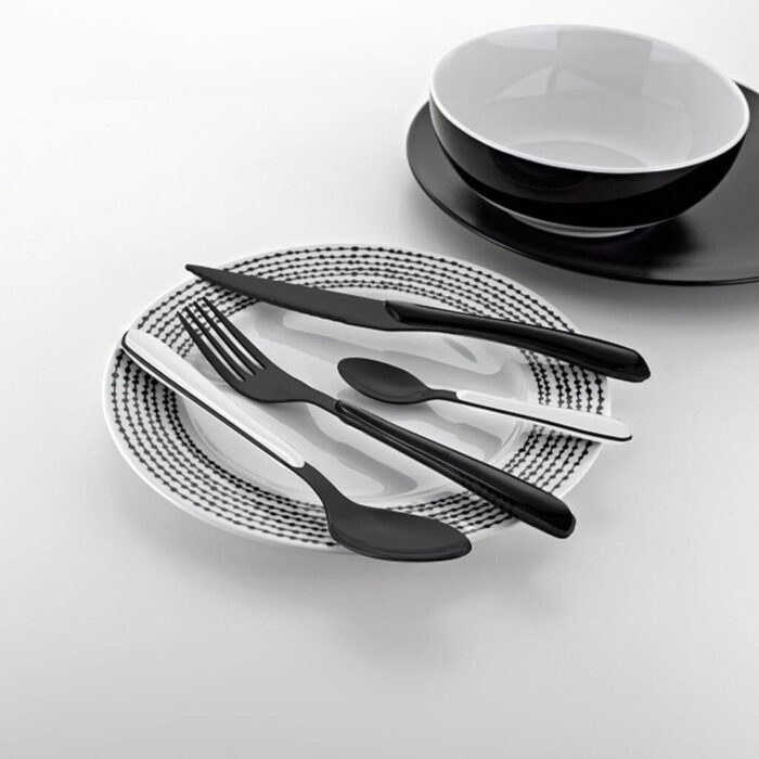 Amefa bestekset lumino 16-delig zwart - Afbeelding 4