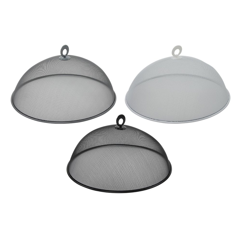 Foodcover vliegen metaal 35cm 3 assorti