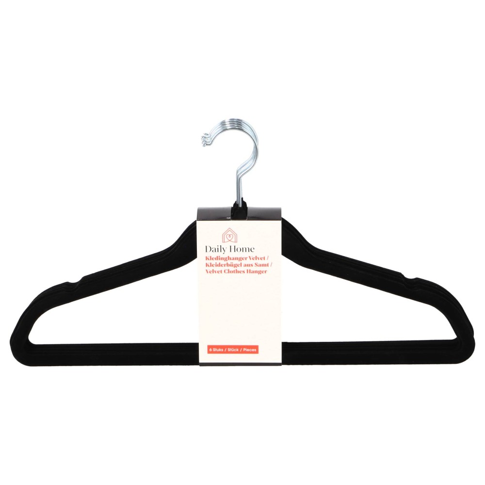 Daily home kledinghanger velvet set 6