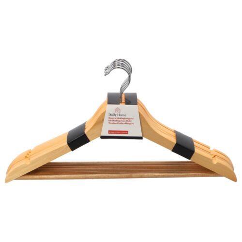 Daily home kledinghanger hout set 6