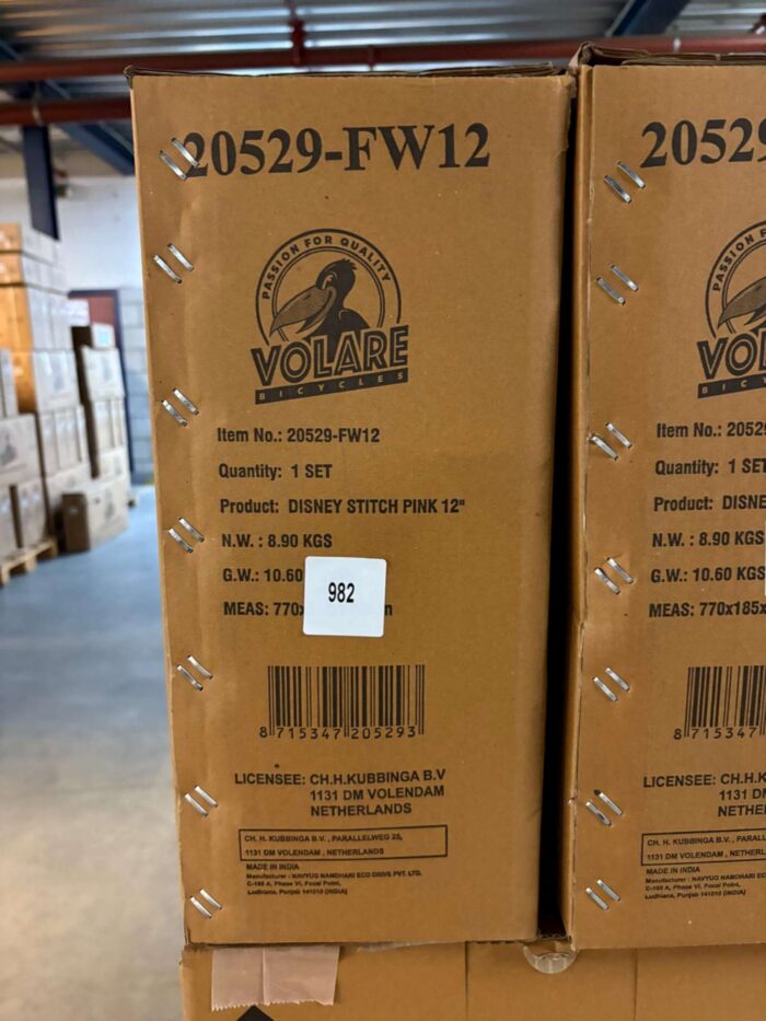 Disney Stitch Kinderfiets - Meisjes - 12 inch - Twee handremmen - Roze - Afbeelding 11