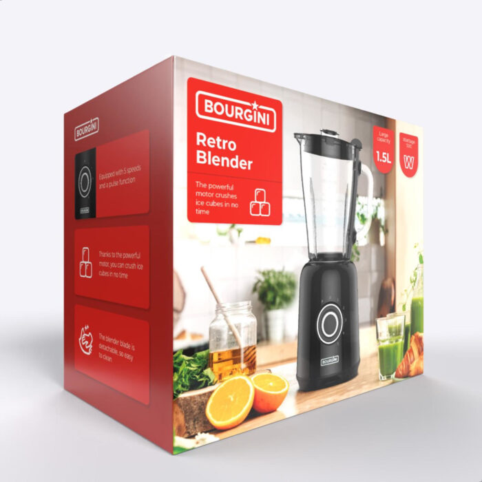 Bourgini blender retro 1,5l - Afbeelding 6