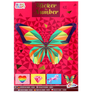 Sticker Op Nummer A4 4 Prints 2 Assorti - Afbeelding 3