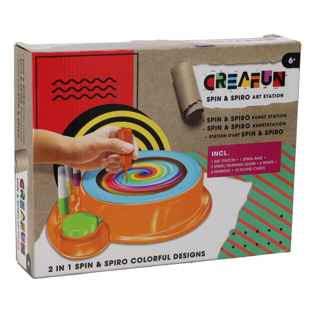 Creafun Spin'n spiro 2 in 1 verf/kleur set