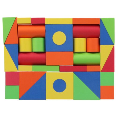 Jipy discover foam stapelblokken 37 delig gekleurd