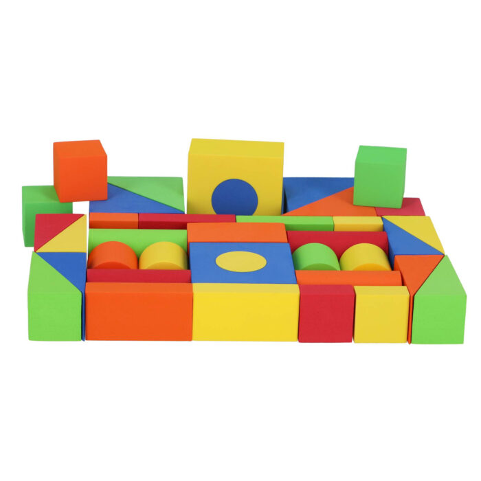 Jipy discover foam stapelblokken 37 delig gekleurd - Afbeelding 2