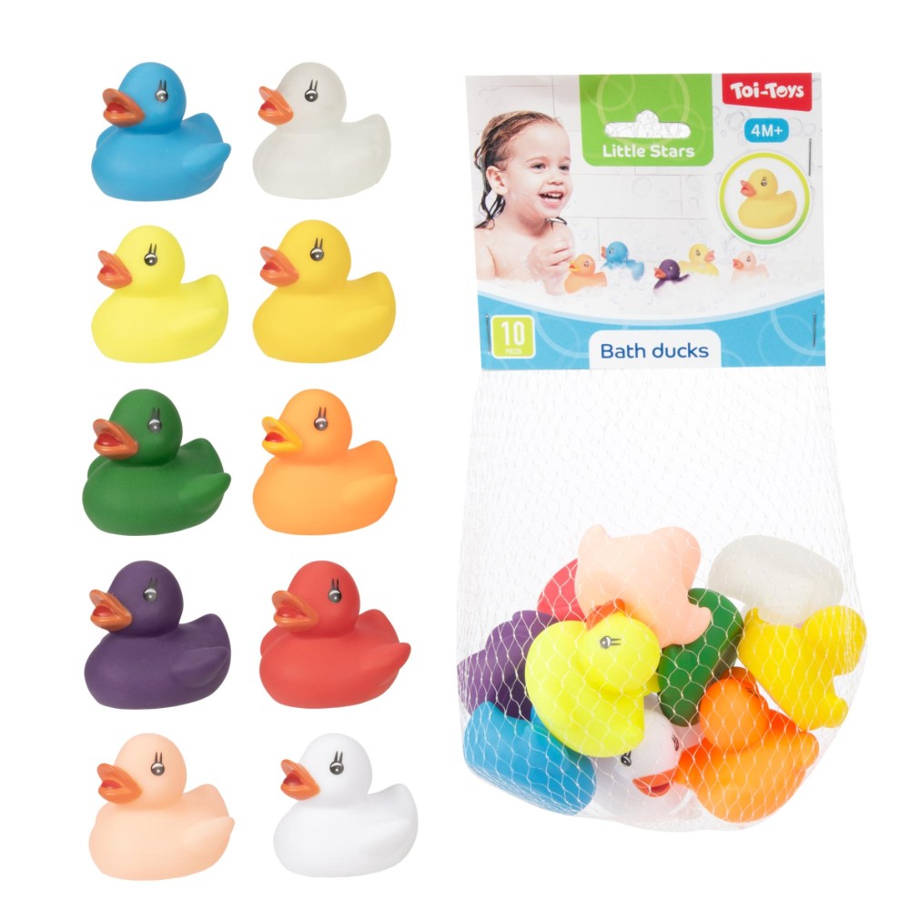 Bad eend kleur 10 in net