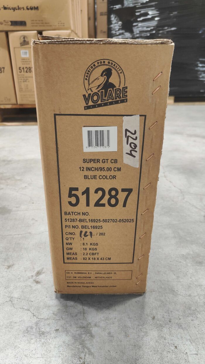 Volare Super GT Kinderfiets - Jongens - 12 inch - Blauw - Afbeelding 11