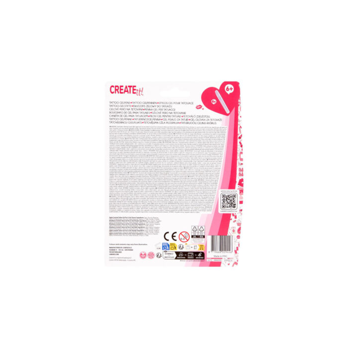 CREATE IT! Tattoo geurpen 6x + 2 sjablonen 3 ass - Afbeelding 5