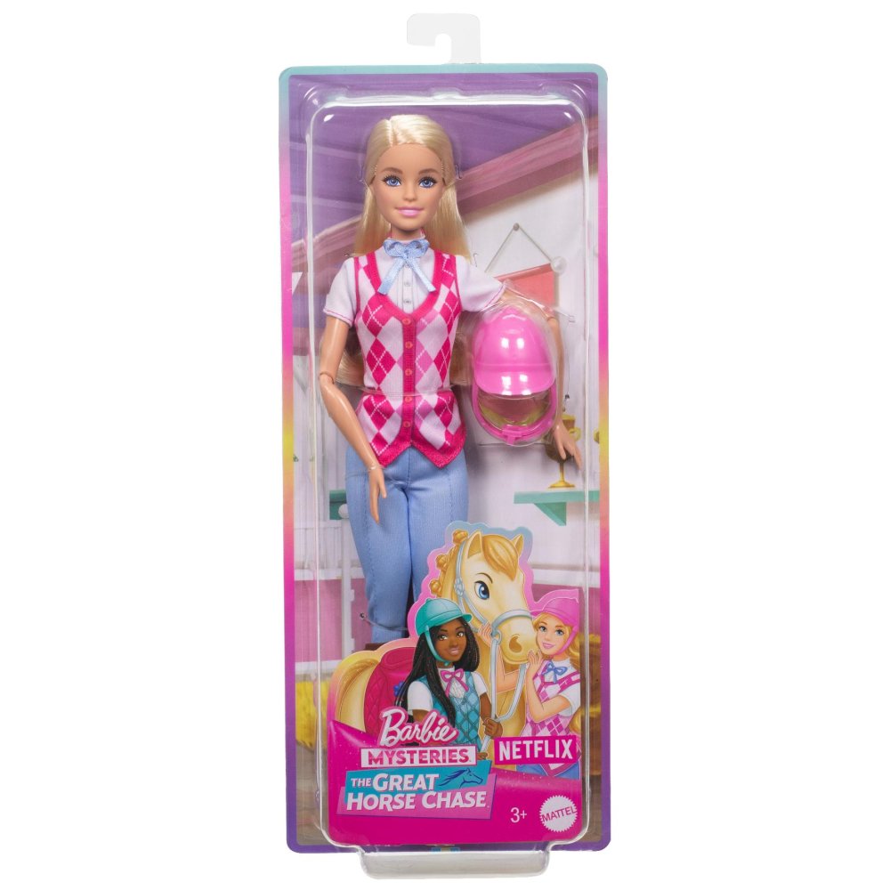 Barbie Family Horse Chase paardrij pop