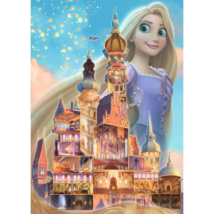 Ravensburger puzzel Disney castles Rapunzel 1000 stukjes - Afbeelding 2