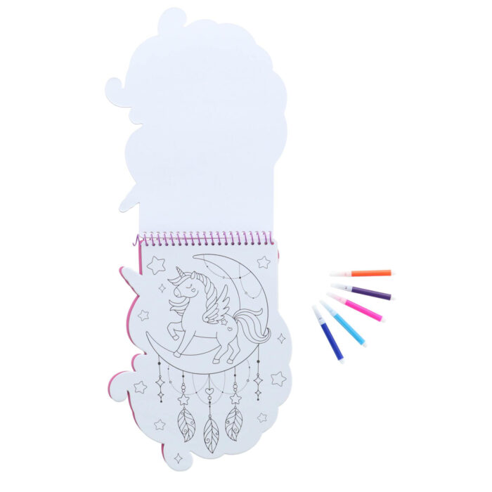 Kleurboek dino / eenhoorn met stiften en stickers - Afbeelding 3