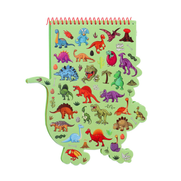 Kleurboek dino / eenhoorn met stiften en stickers - Afbeelding 5
