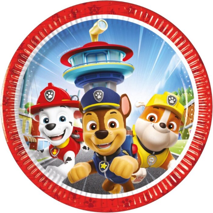 Paw Patrol Bordjes 8 Stuks 20 Cm