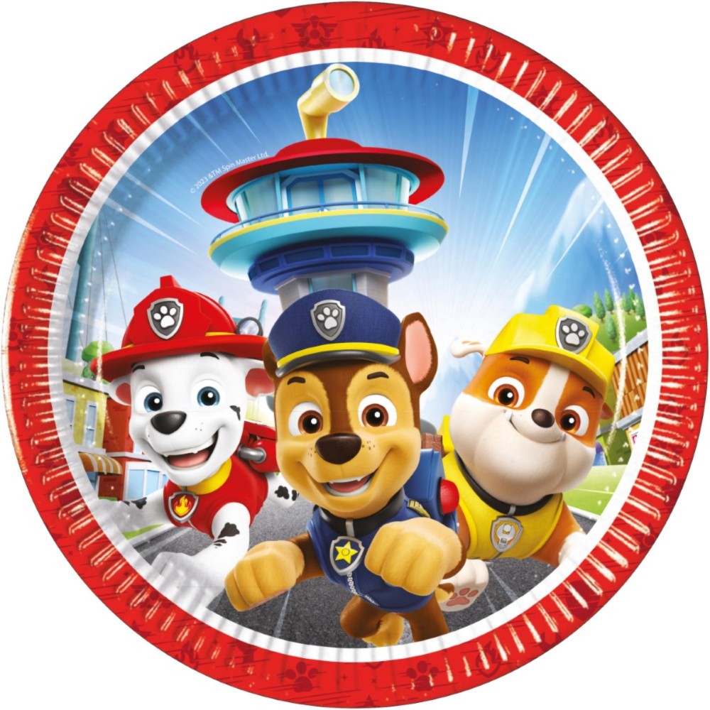 Paw Patrol Bordjes 8 Stuks 20 Cm