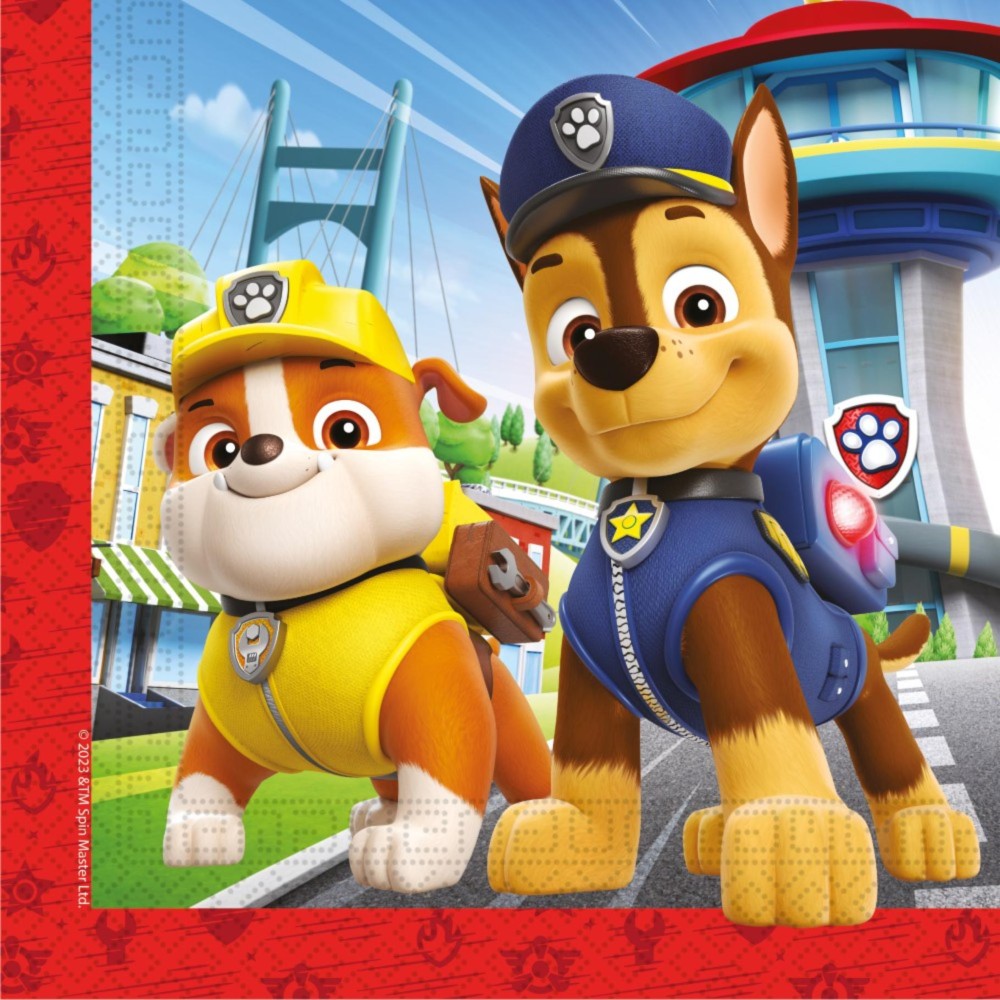 Paw Patrol Servetten 20 Stuks