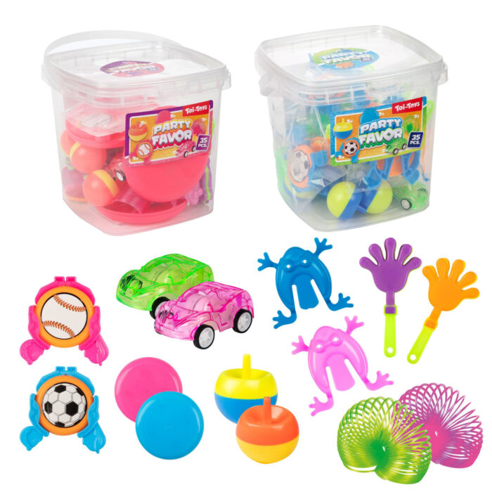 Uitdeel speelgoed 35 stuks in emmer 2 assorti - Afbeelding 6