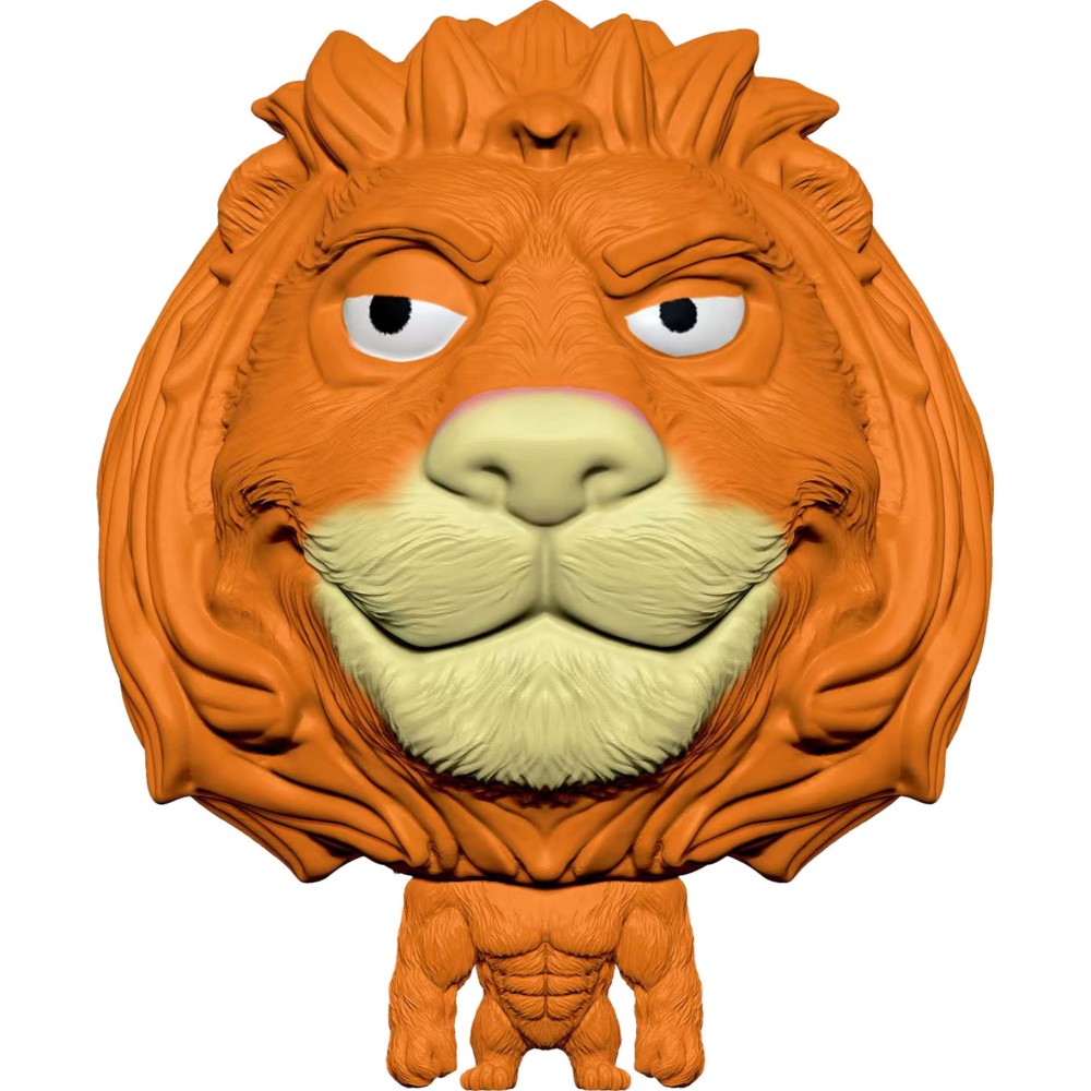 Splats Head Orange Lion 11 cm