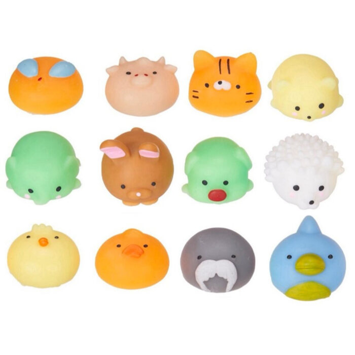 Kawaii kuties squishy mochi diertjes 12 asst - Afbeelding 2