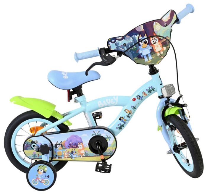 Bluey Kinderfiets - Uni- 12 inch - Blauw - Afbeelding 10