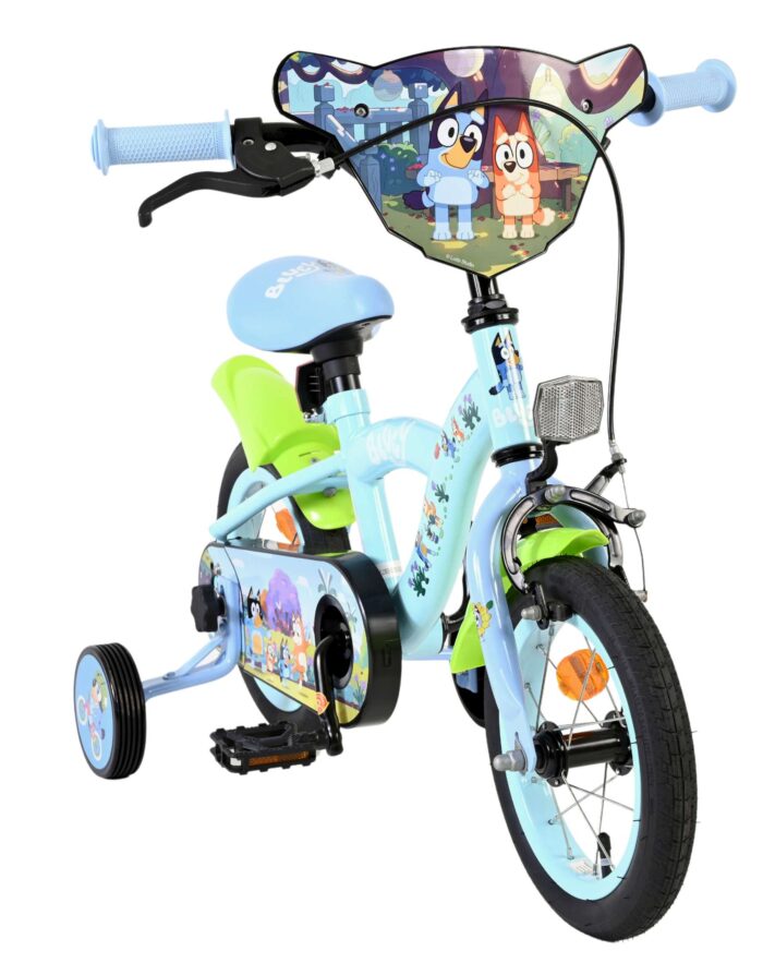 Bluey Kinderfiets - Uni- 12 inch - Blauw - Afbeelding 5