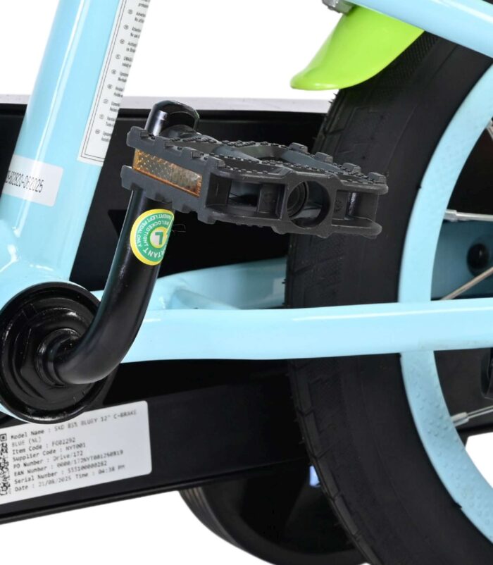 Bluey Kinderfiets - Uni- 12 inch - Blauw - Afbeelding 9