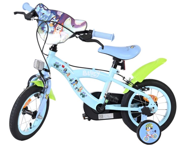 Bluey Kinderfiets 12 inch - Lichtblauw - Twee handremmen - Afbeelding 8