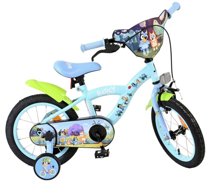 Bluey Kinderfiets - 14 inch - Lichtblauw - Afbeelding 10
